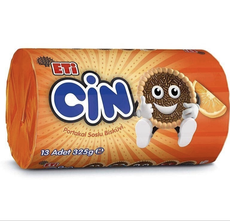 بیسکوئیت با روکش ترافل پرتقالی اتی جین Eti Cin