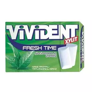 آدامس نعنایی ویویدنت مدل Fresh Time وزن 22 گرم