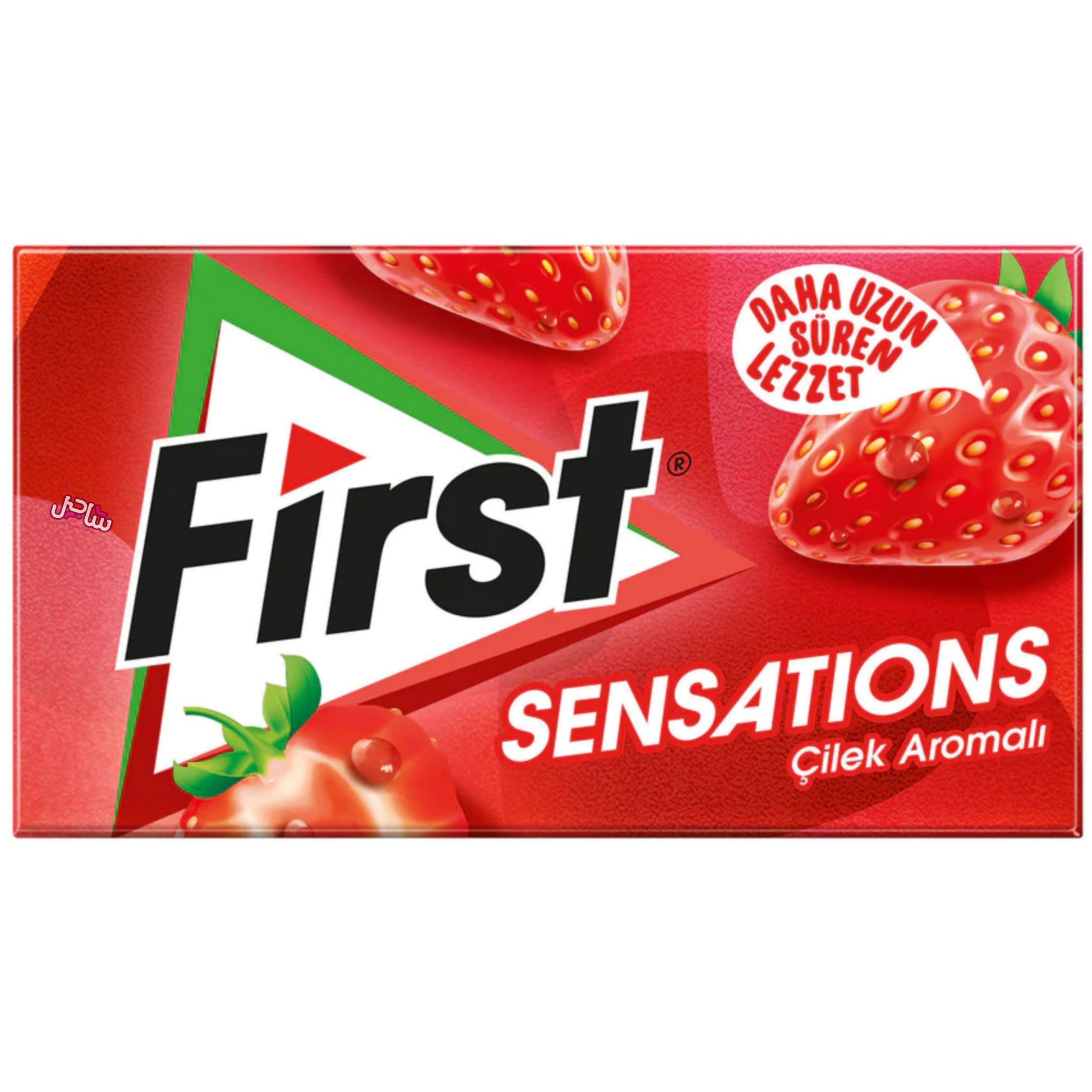 آدامس توت فرنگی فرست first سری sensations بدون قند وزن 27 گرم
