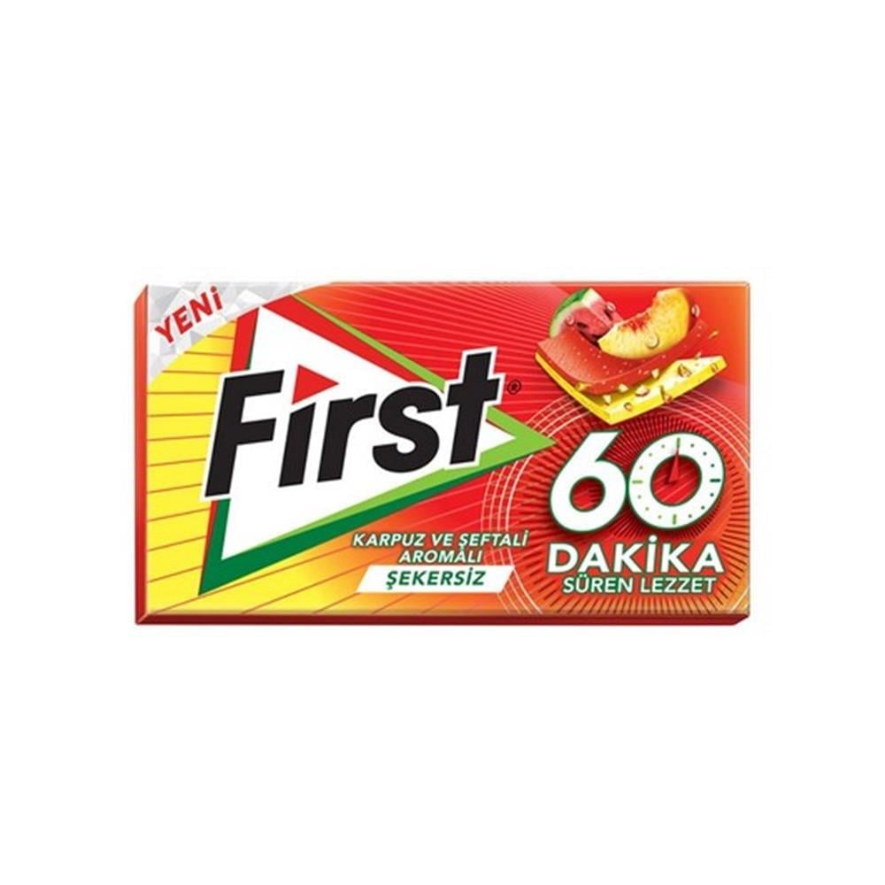 آدامس فرست 60 دقیقه سری infinity با طعم هندوانه و هلو حجم 27 گرم