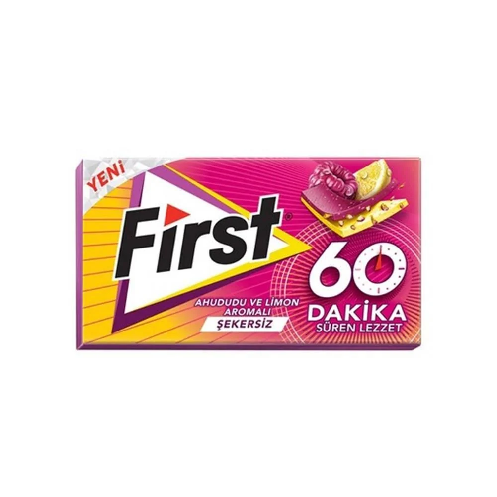 آدامس فرست ترکیه سری infinity با طعم تمشک و لیمو وزن 27 گرم