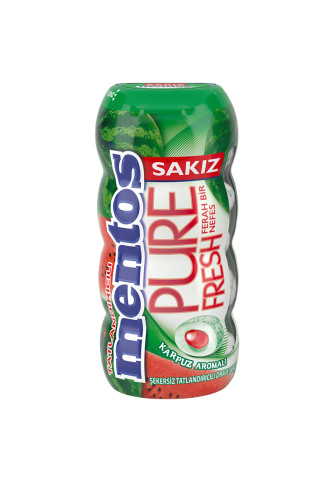 آدامس مغزدار بدون شکر منتوس سری Pure Fresh با طعم هندوانه 30 گرم