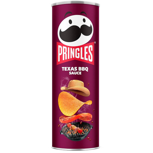 چیپس پرینگلز با طعم سس باربیکو وزن 165 گرم