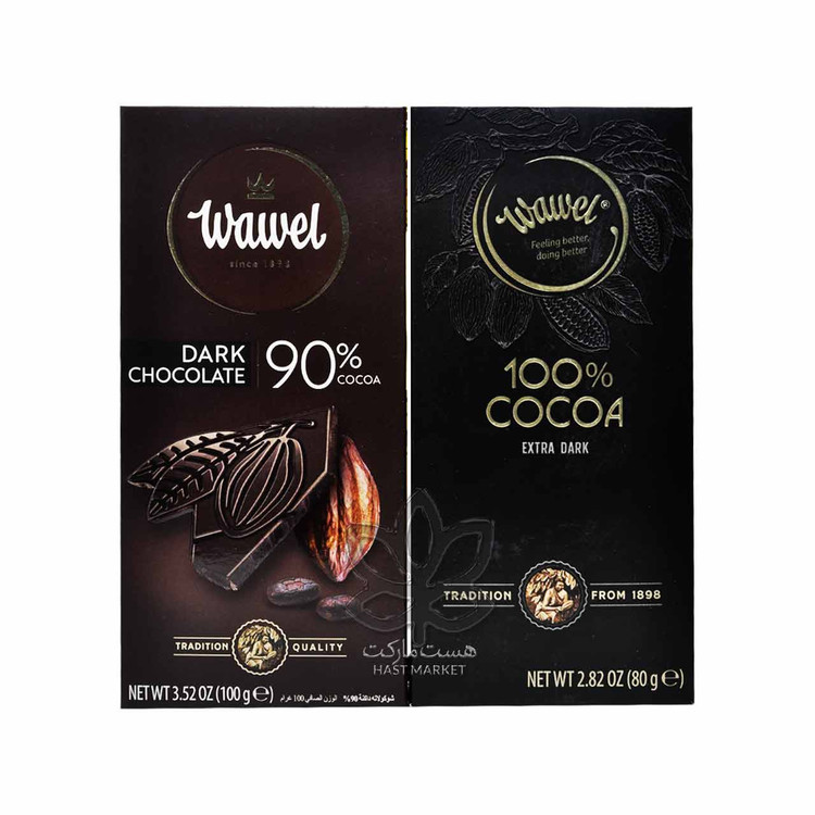 شکلات تلخ ( دارک ) 90 درصد 100 گرم واول – wawel