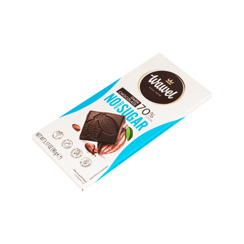 شکلات تخته ای بدون شکر واول دارک 70 درصد