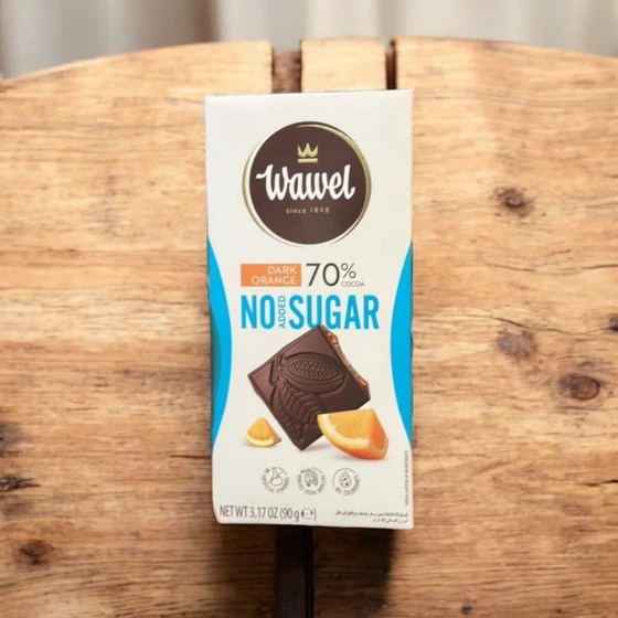 شکلات تخته ای بدون شکر واول دارک پرتقالی