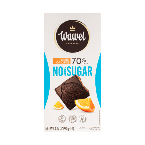 شکلات تخته ای بدون شکر واول دارک پرتقالی