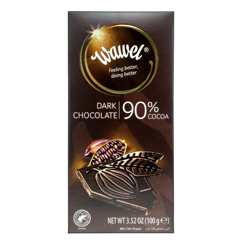 شکلات تلخ 90% واول وزن 100 گرم