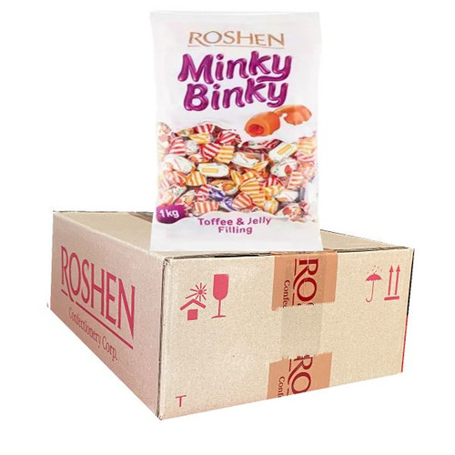 تافی میوه ای روشن مینکی بینکی بسته 1 کیلویی