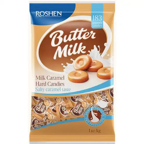 آبنبات شیری کاراملی روشن بسته 1 کیلوگرمی