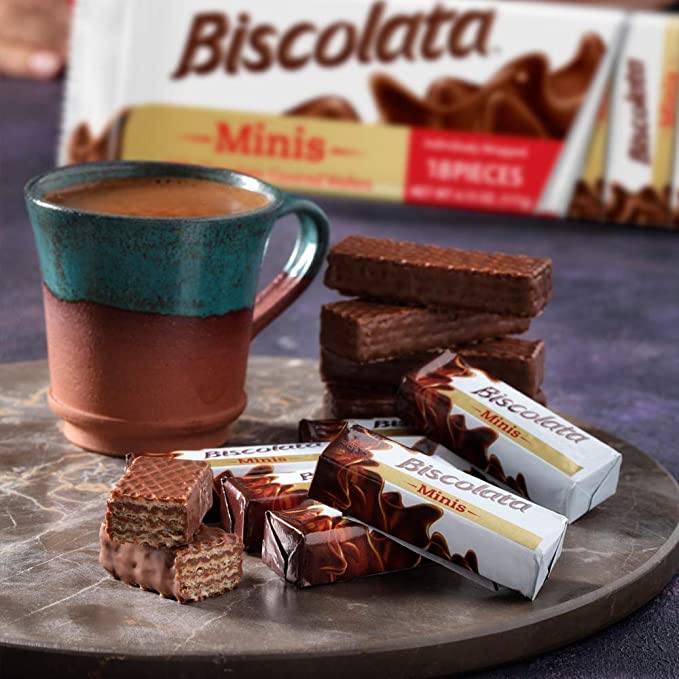 ویفر شکلات شیری بیسکولاتا مینیس Biscolata Minis