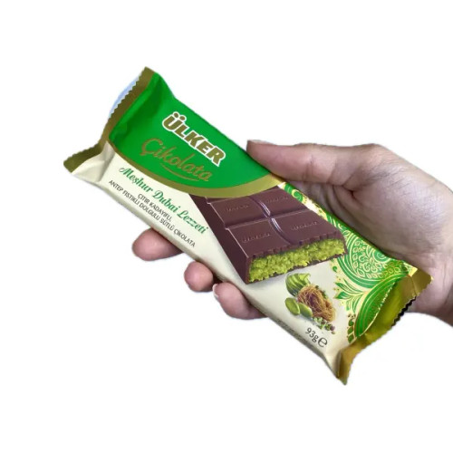 شکلات دبی با مغز پسته و کنافه اولکر