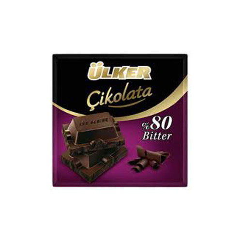 تبلت شکلات اولکر Ulker Cikolata Bitter تلخ 80 درصدی 60 گرم